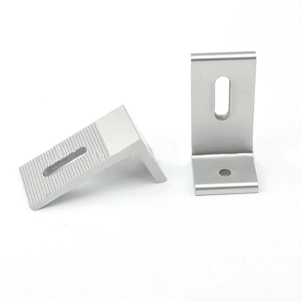 Aluminum Alloy 90 Degree Solar Panel Moun===========ket  For RV Boat Off Grid Roof Rail Cross Interconnects Solar Panel Bracke