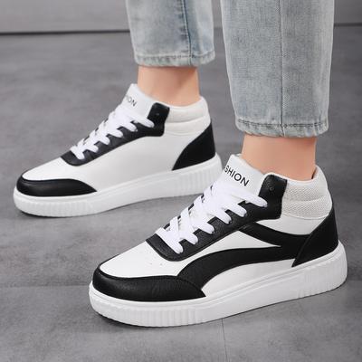 New Thick-soled Heightening Middle-help Student Board Shoes Casual Sports Shoes