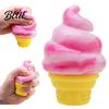 Stress Relief Toy Mini Ice Cream Cone Squeeze Cute TPR Fidget for Soft Reliever Kids Adults Slow-Rising Decompression Gadget Anxiety Boredom