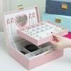 Spacious Organizers with Protective Dividers Spacious Plush Jewelry Case Display Stand for Rings Earrings Bracelets