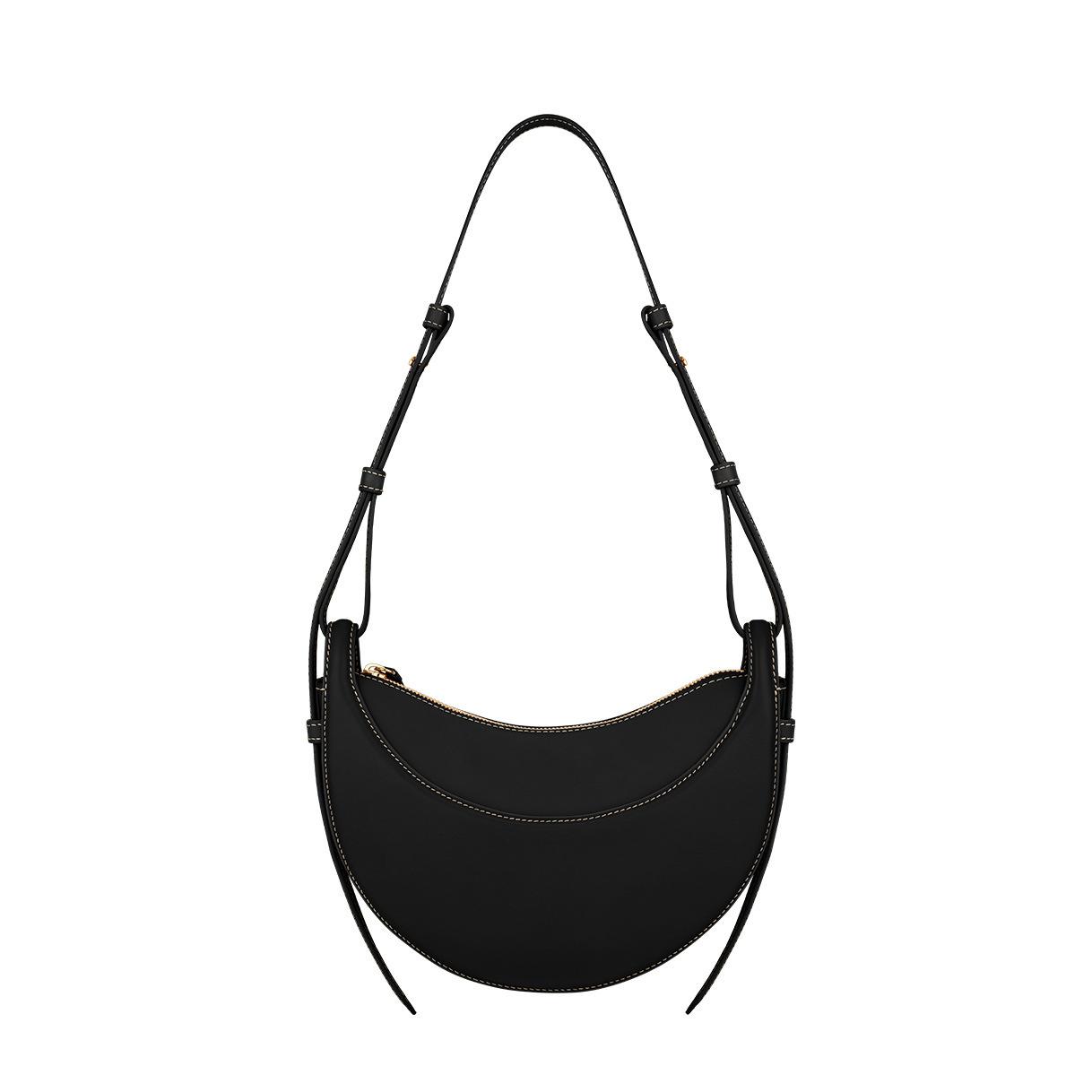 Crescent Bag, High-quality Genuine Leather Shoulder Crossbody Bag, Niche Armpit Saddle Bag