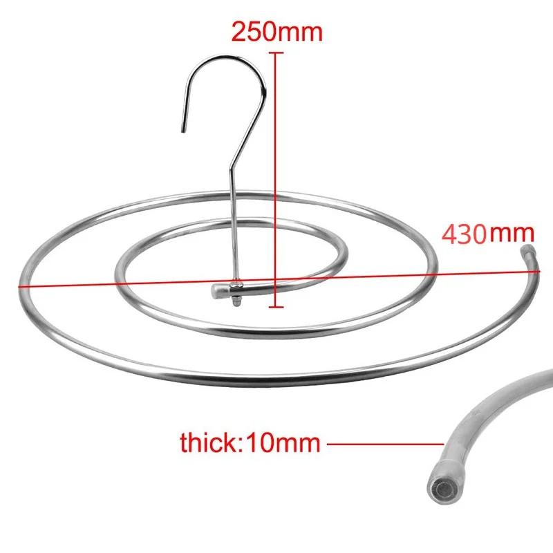 

1 шт. Круглая спиральная вешалка для простыней из нержавеющей стали, вращающаяся сушилка, экономит место, вешалка для одеял, уличная домашняя балконная вешалка
