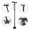 Cross-Border Trusty Cane: Five-Section Lighted Walking Stick with Voice Broadcast