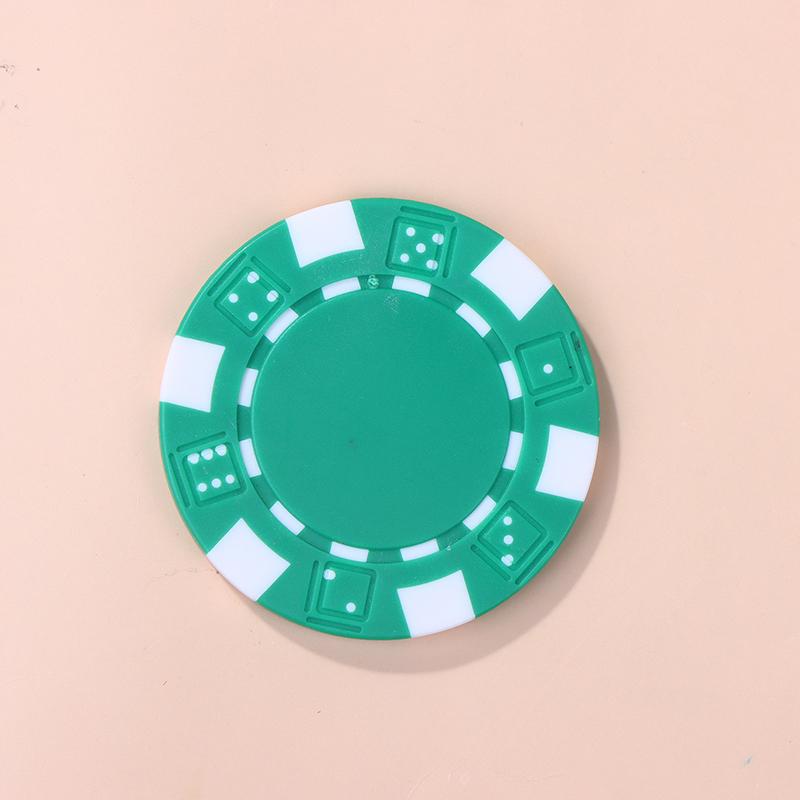 10 Pcs Abs Plastic Poker Chips Casino Texas Hold'Em Poker Metal Coins 11.5G Chips Poker Game Chip Set Accessories