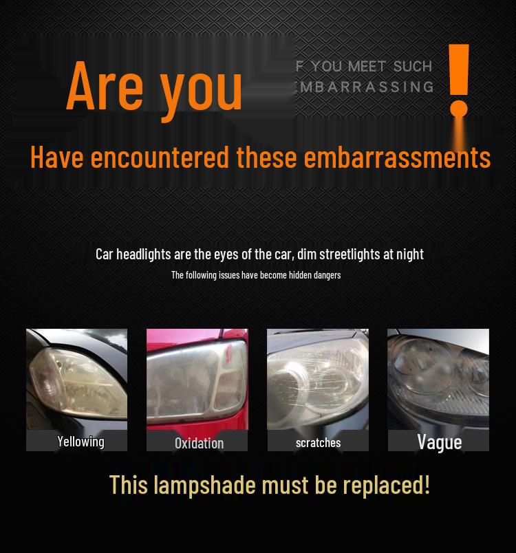 Compatible Transparent Headlight Cover for BYD New F3 (2014-2016 Models)