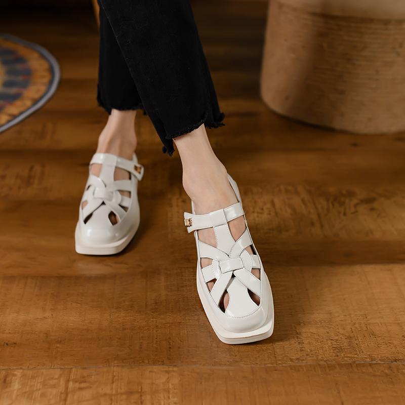 

Новые весенние женские туфли из натуральной кожи, туфли-лодочки с квадратным носком, женские туфли на толстом каблуке, Zapatos De Mujer