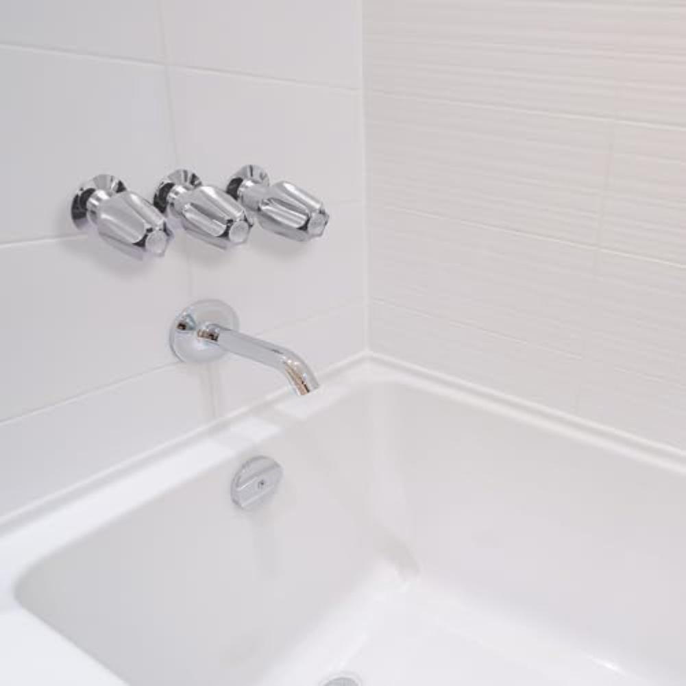 1PC Shower Trim Set Fit 3-Handle Tub And Shower Faucets Bathtub & Shower Trim Kit For Most Faucets Set-Chrome Finish 25x12x6cm