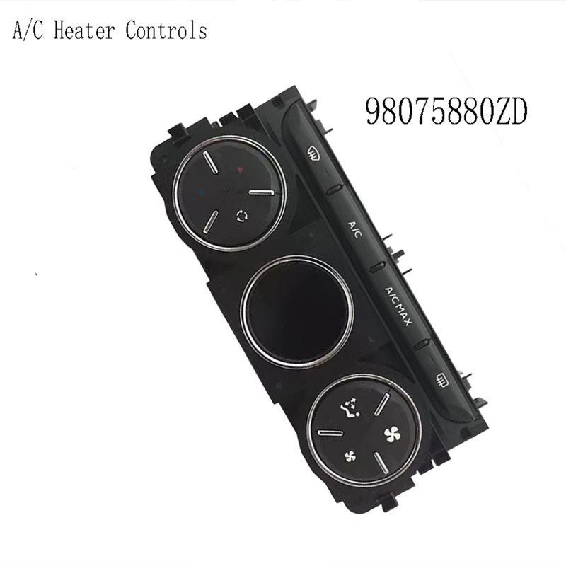 For 207 301 Citroen C3-XR Compatible 98075880ZD Air Conditioning Control Panel Module A/C Heater Control Unit