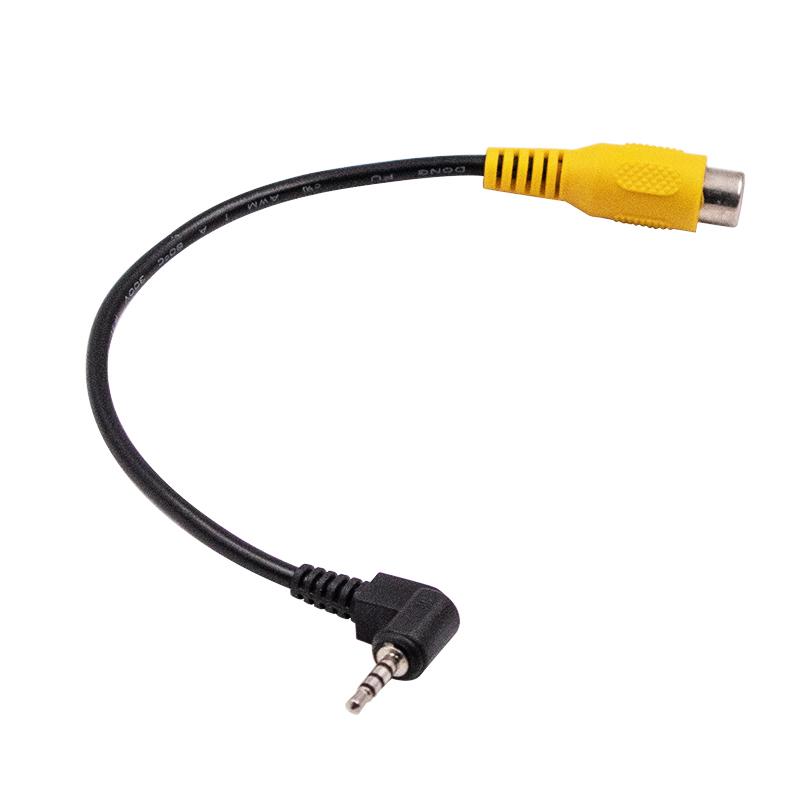 1pcs Stereo AV Jack Male Plug To RCA Female Adapter AV In Video 2.5mm Cable Converter for GPS and Rear Camera