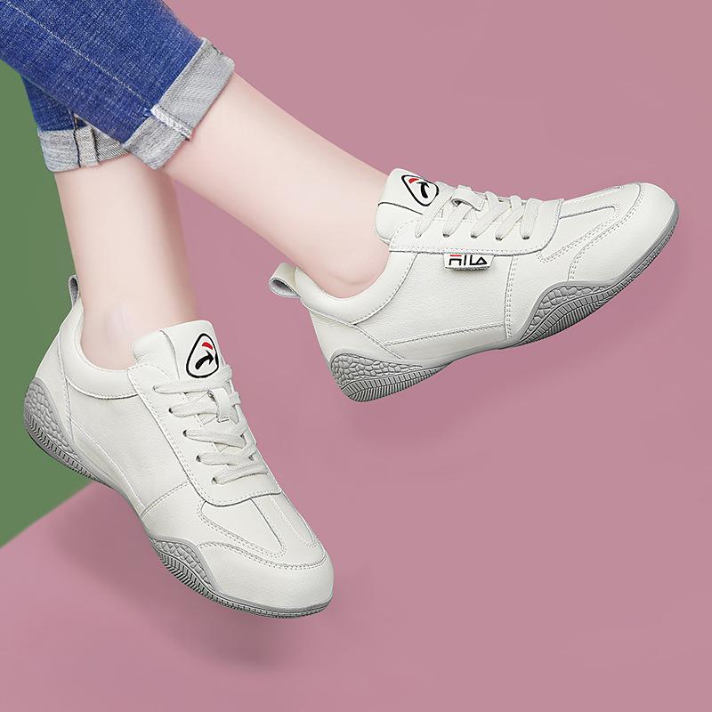 Summer Leather Casual Women's Shoes Soft Sole White Shoes Breathable Versatile Sports Trend Fashion Student Shoes