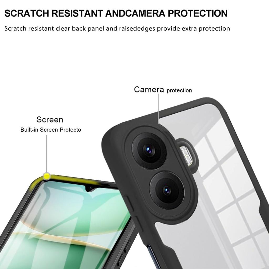 Nárazuvzdorné pouzdro pro ochranu celého těla pro Xiaomi Poco F7 5G Ochranný kryt Ochranná fólie na displej Fundas Coque Capa