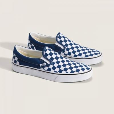 Blue Checkerboard Slip On Vn000dahfob