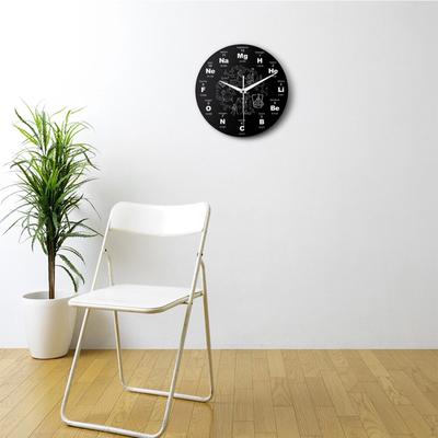 Reloj de pared con elementos matemáticos, silencioso, sin tictac, para el hogar, la sala de estar, la escuela y la oficina