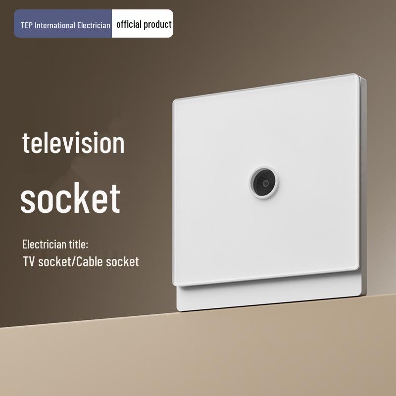 Tempered Glass Smart Bluetooth Switch 86 Type, White, Mijia App Compatible, Voice Control, Home Use, Zero Fire Version.