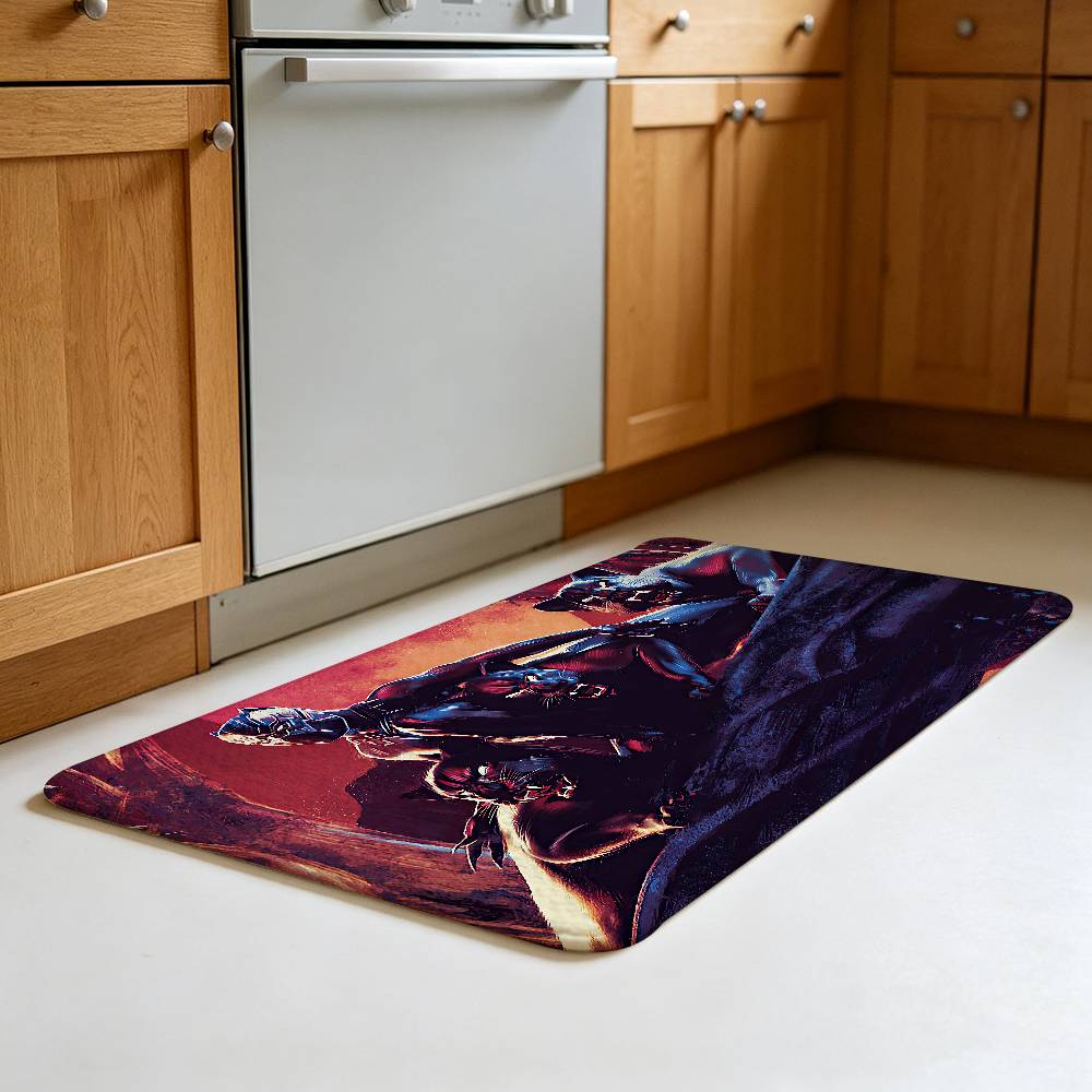 CUTE--B-BlackS-P-Panther Floor Mat Durable Carpet Rug For Footpad Mats Style Soft Bedroom Floor House Laundry Room Mat Anti-skid