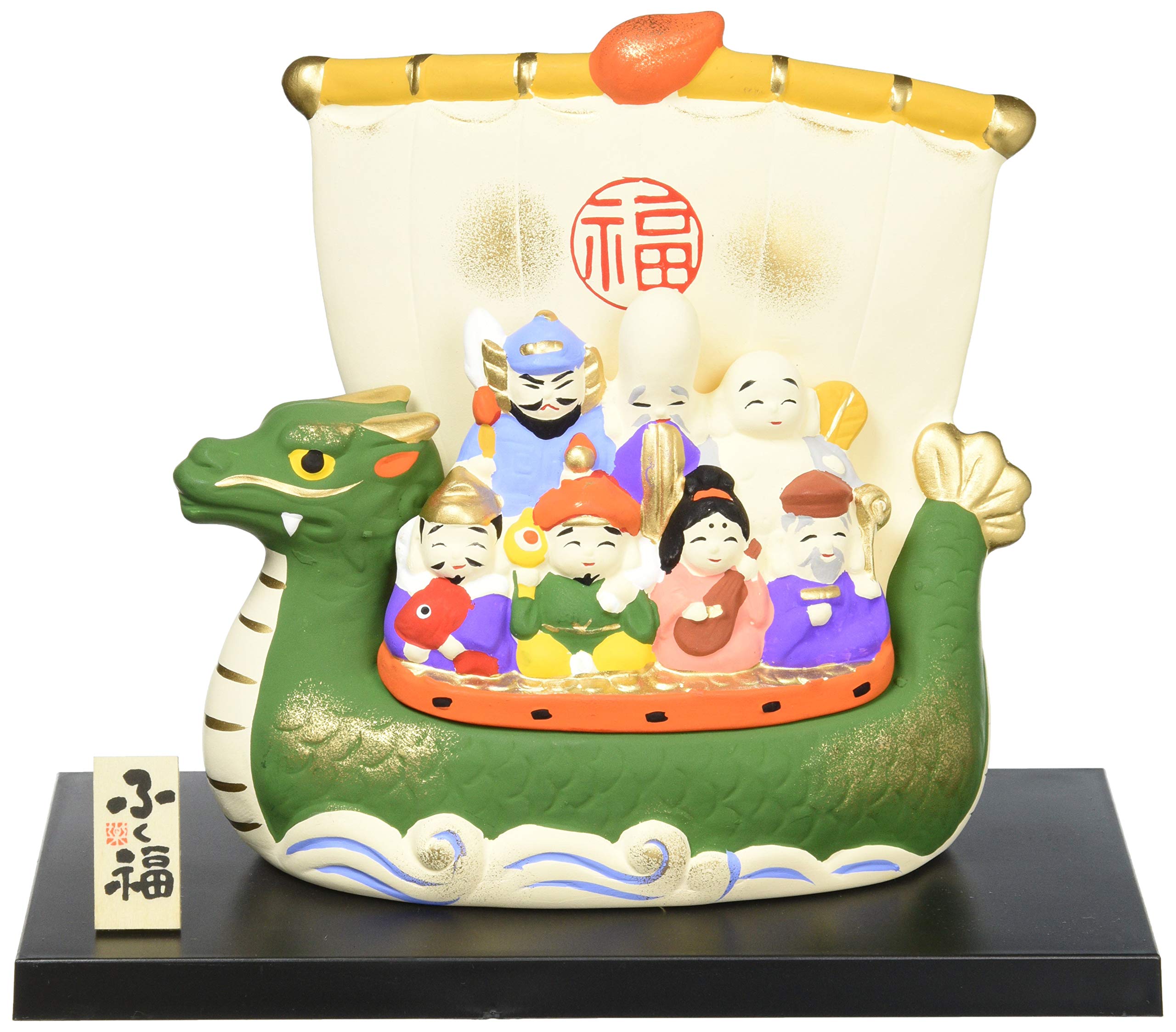 

Yakushi Kiln Nishikisai Seven Lucky Gods Treasure Ship