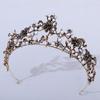 Beautifully Crafted Crystal Crowns Crystal Diadems with Flower and Leaves for Birthdays and Evening Parties
