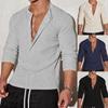 Men's Henley Neck Long Sleeve Knit Sweater In Light Grey, Off White, Navy Blue, Black