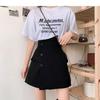 2024 High Waist A-Line Wide Leg Women's Shorts - Korean Style Buttoned Casual Hot Pants for Spring