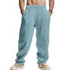 Spring/Summer New Product Men's Loose Linen Simple Luxury Outdoor workwear Sports and Leisure Pants