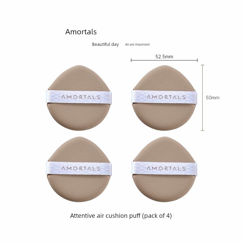 

AMORTALS to Cosmetic Egg Cushion Powder Puff All-Inclusive Air Cushion Puff (Pack of 4)