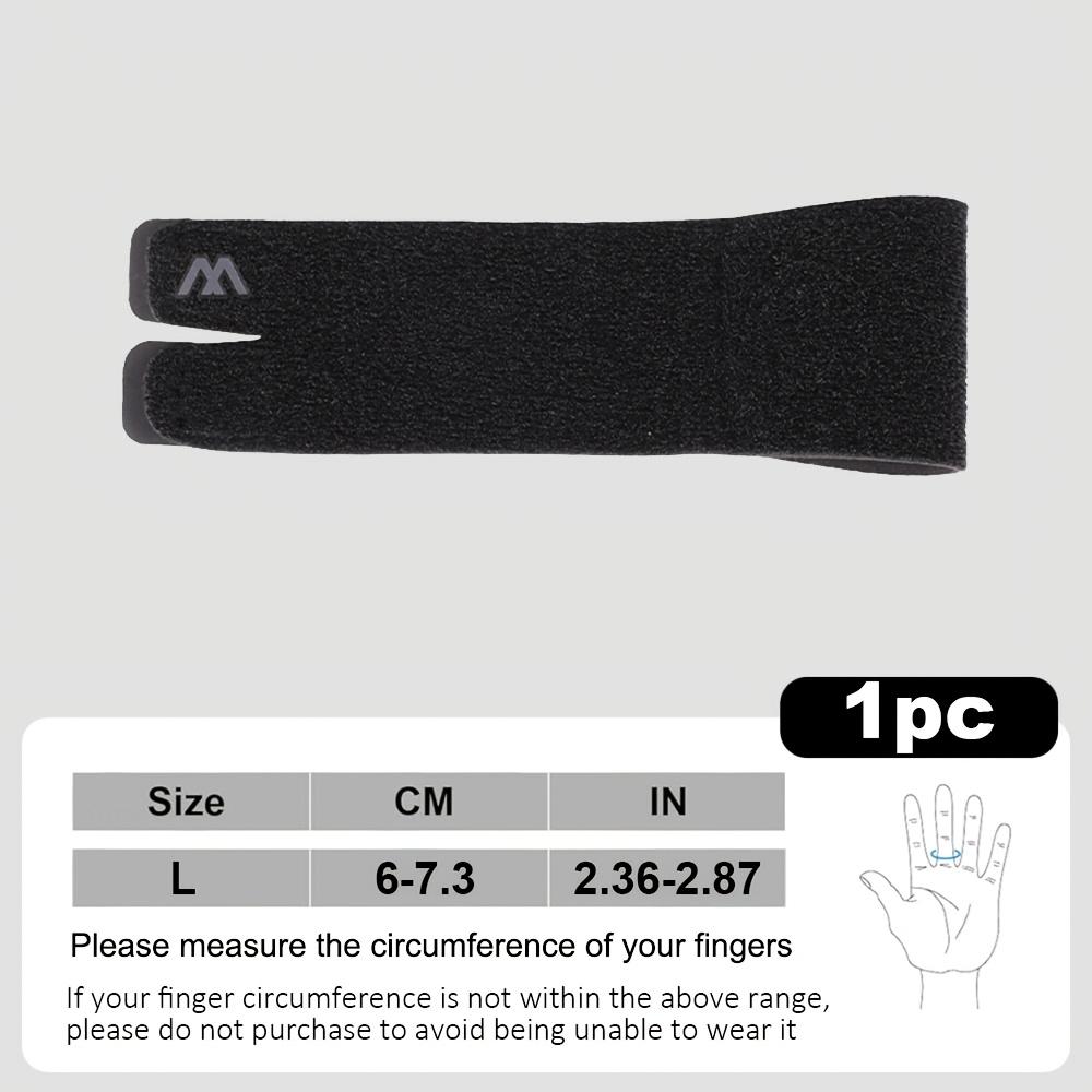 

1Pc Adjustable Finger Sleeve, Finger Support Sleeve, Elastic Breathable Band Wrapped Finger Sleeve, Sports double finger support L чорний