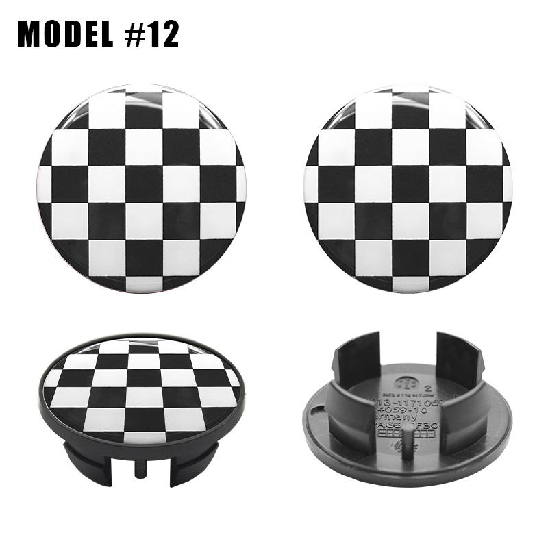 4Pc 54mm 52mm Car Wheel Center Cap Hub Covers Badge Stickers For Mini Cooper One JCW F54 F56 F60 R55 R56 R58 R60 R61 Accessories