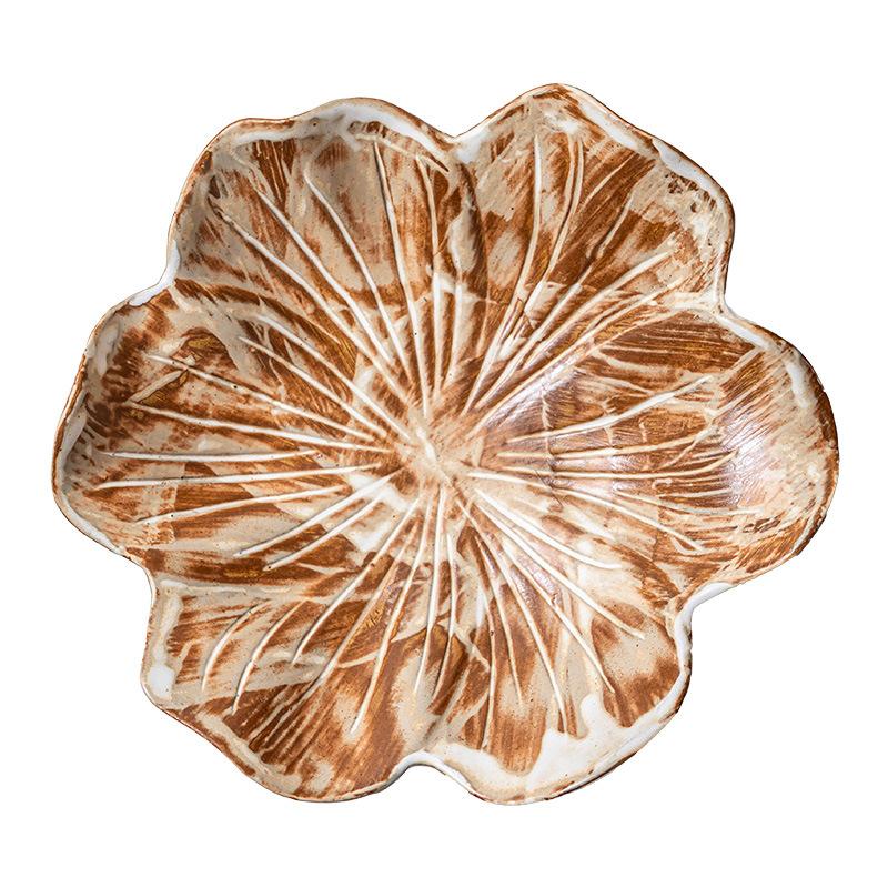 Vaso da Fiori in Terracotta Grossolana Ciotola per Frutta in Ceramica per la Casa Stoviglie Retrò Insalatiera Ciotola per Verdure Ciotola per Composizioni Commerciali Piatto per Frutta