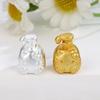 Sterling Silver 999 Hello Kitty Cat Hand Sanitizer Beads Hand-woven Rope DIY Jewelry Accessories