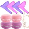 Orinatoio in Silicone con Scatola di Contenimento Portatile Pieghevole Riutilizzabile Imbuto per Urinare da Donna Strumento Urinale di Emergenza per Esterno per Donna Incinta