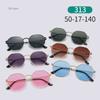 Personalized Multi Women's Sun Goggles New Fashionable Metal Polygonal Sunglasses Driving Travel Anti UV Sunshades Sunglasses
