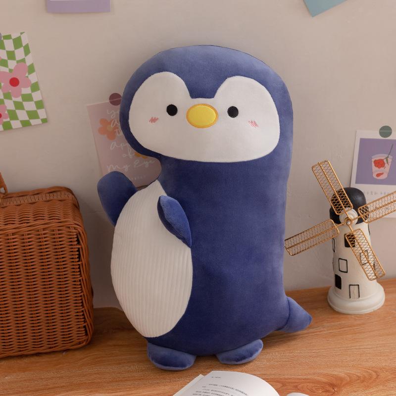 Cartoon Soft Crocodile Penguin Pillow Plush Toy Sofa Ornaments Cute Pink Pig Black Cat Doll Girl