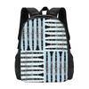 Sac à dos motif hachures pour clarinette Vente Flash Sac à dos de jour Grande capacité Sac à livres pour enfants Sac d'école Sacs à bandoulière pour hommes Femmes