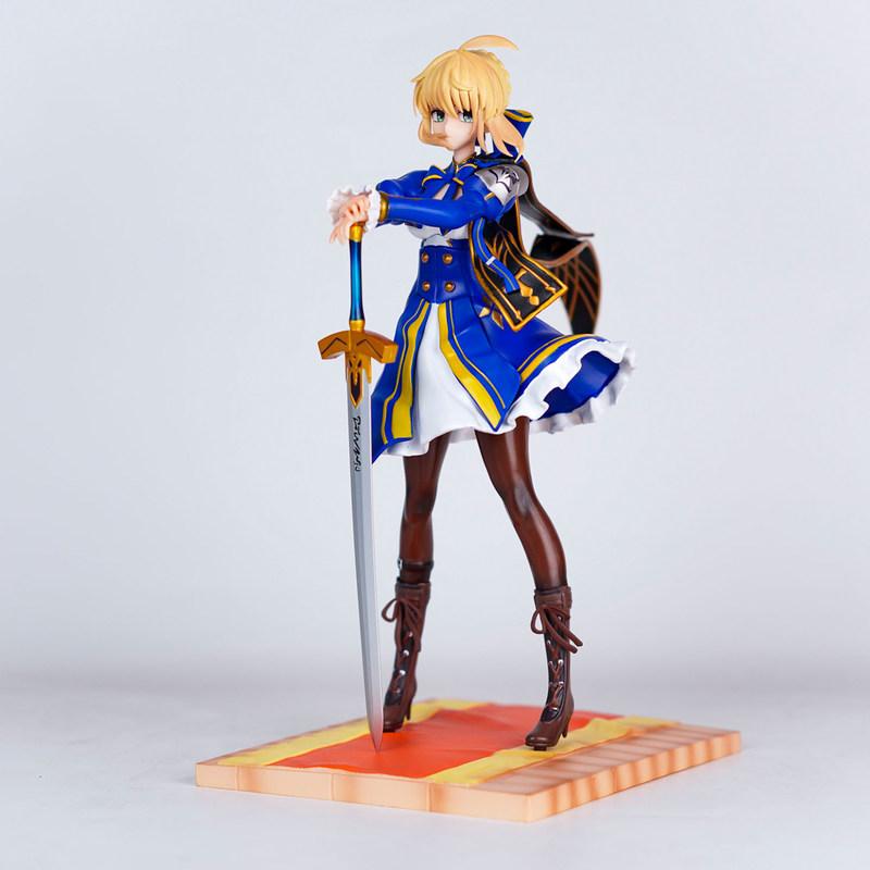 

24 см АНЕ Fate/Stay Night Алтрия Пендрагон Сэйбер Аниме Фигурка ПВХ Статуэтка Настольное Украшение Коллекционная Игрушка Подарок для Взрослых Аниме Фанатов