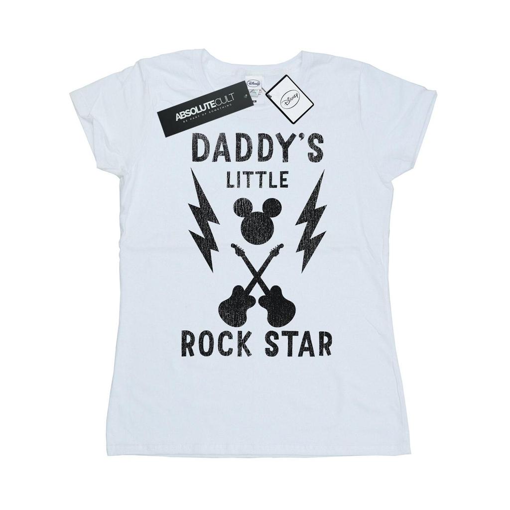 Disney Womens/Ladies Mickey Mouse Daddy´s Rock Star Cotton T-Shirt