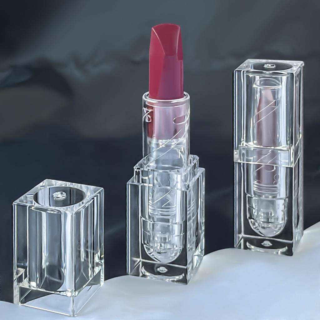 Dual-Color Velvet Matte Lipstick - Long-Lasting Waterproof Lip Mud In Iridescent Frost & Deep Plum Shades