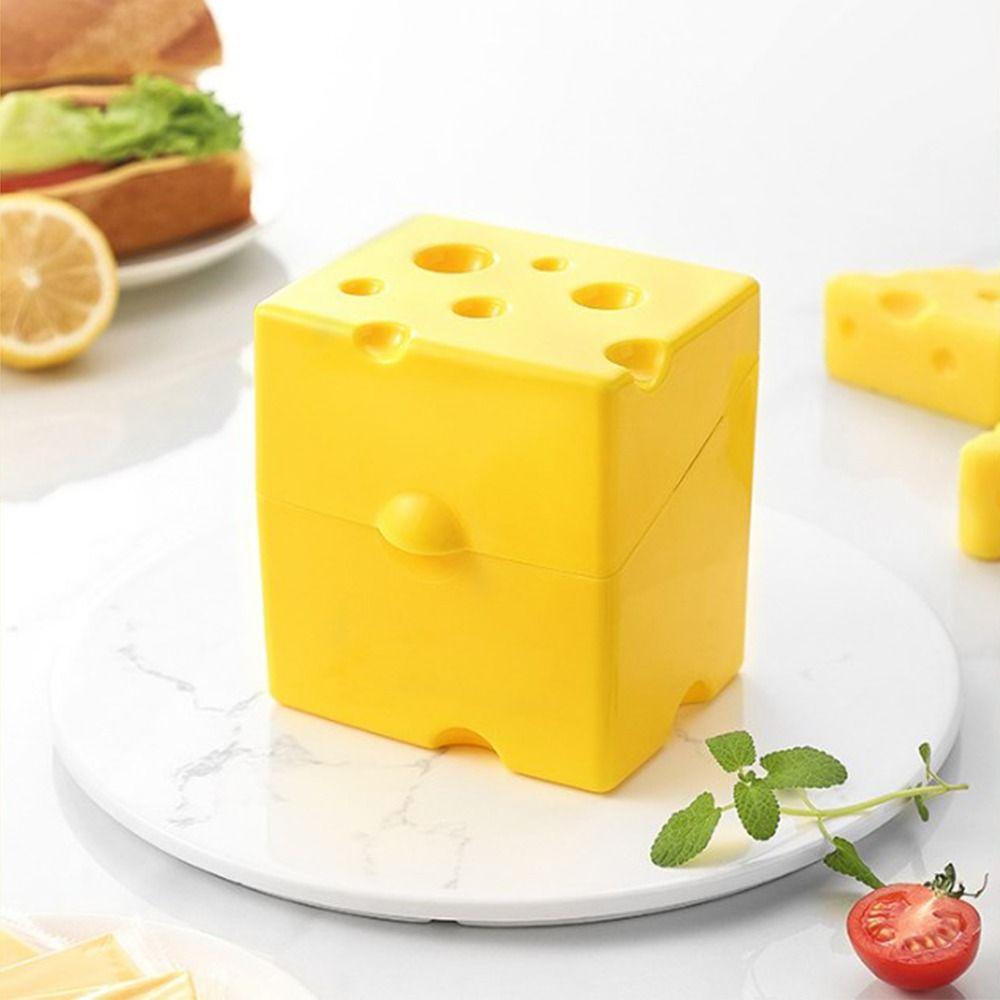 Creative Sliced Cheese Container Lightweight Cheese Holder Box Kitchen Gadgets