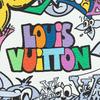 Louis Vuitton Pocket Organizer Cartoon Graffiti Print Coated Canvas With Leather Trim Wallet Men Wallets Multicolor M82024