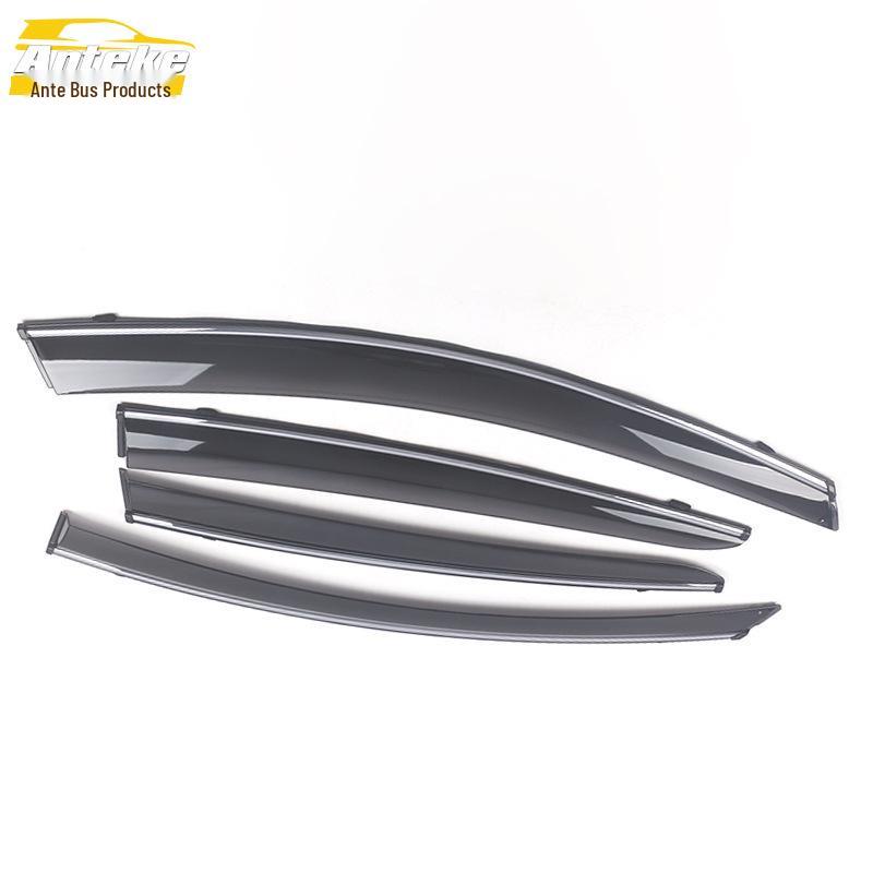 19 Ford Focus Rain Guards with Bright Trim & Sun Visor Stickers - Exterior Accessories