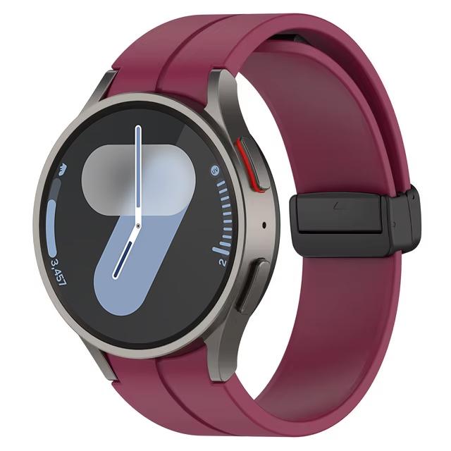 Band for Samsung Watch 6 strap 7/4/5/5 Pro/4 6 classic 44mm 40mm No Gaps Magnetic belt Silicone bracelet correa Galaxy Watch 7