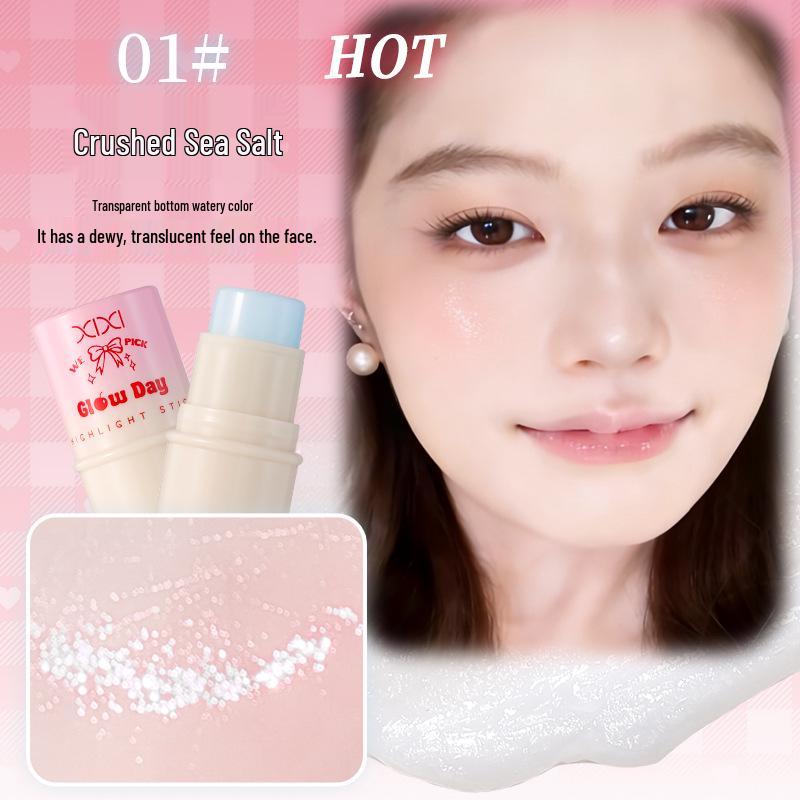 Korean Cherry Blossom Blush Stick: Sweet, Plumping, Brightening Cream for Girly, Cute Makeup