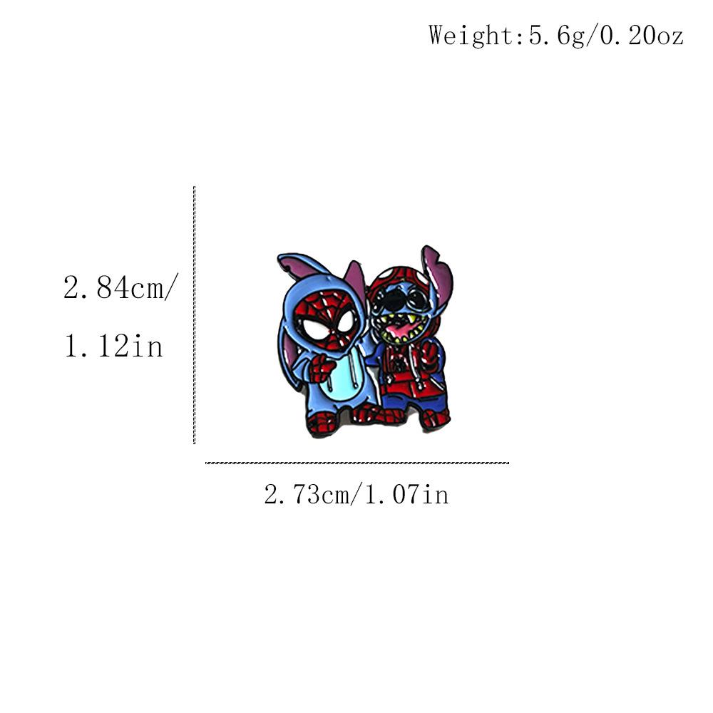 Cute Stitch Cartoon Metal Brooch Badge for Bags