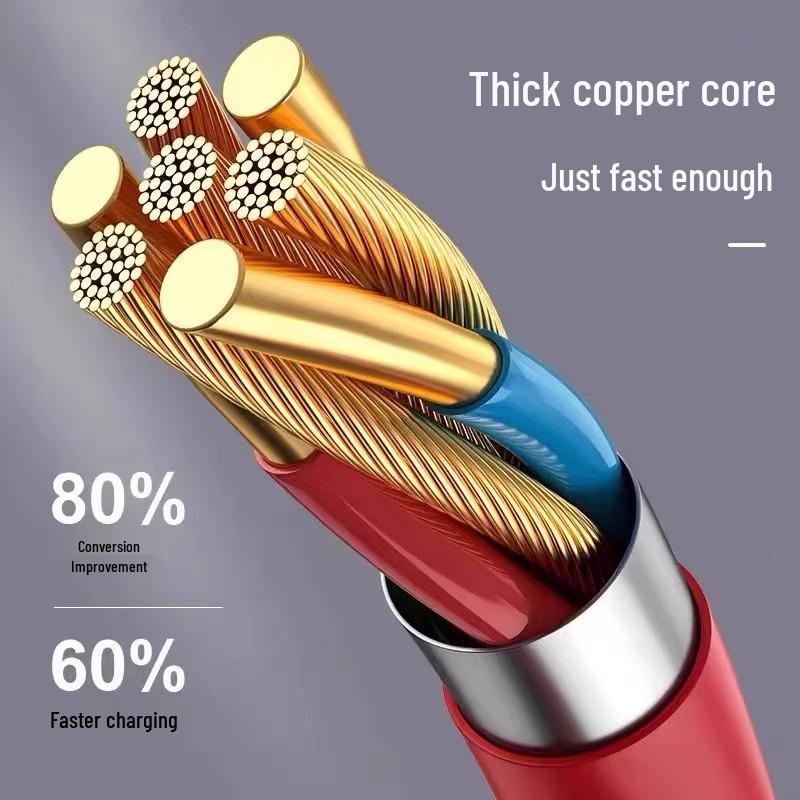 120W Super Flash Charge Type-C Cable for OnePlus, Vivo, Oppo, Huawei, Xiaomi Phones