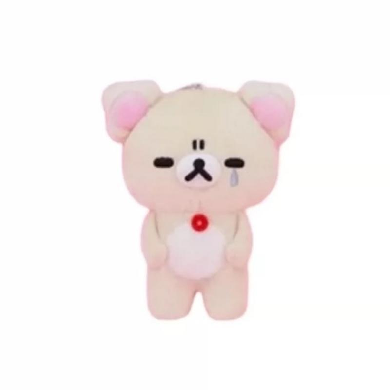 Daily Hardship Rilakkuma Relaxed Mood meme Plush Keychain relaxed bear Stuffed doll pendant kawaii Chairoikoguma Kiiroitori toy