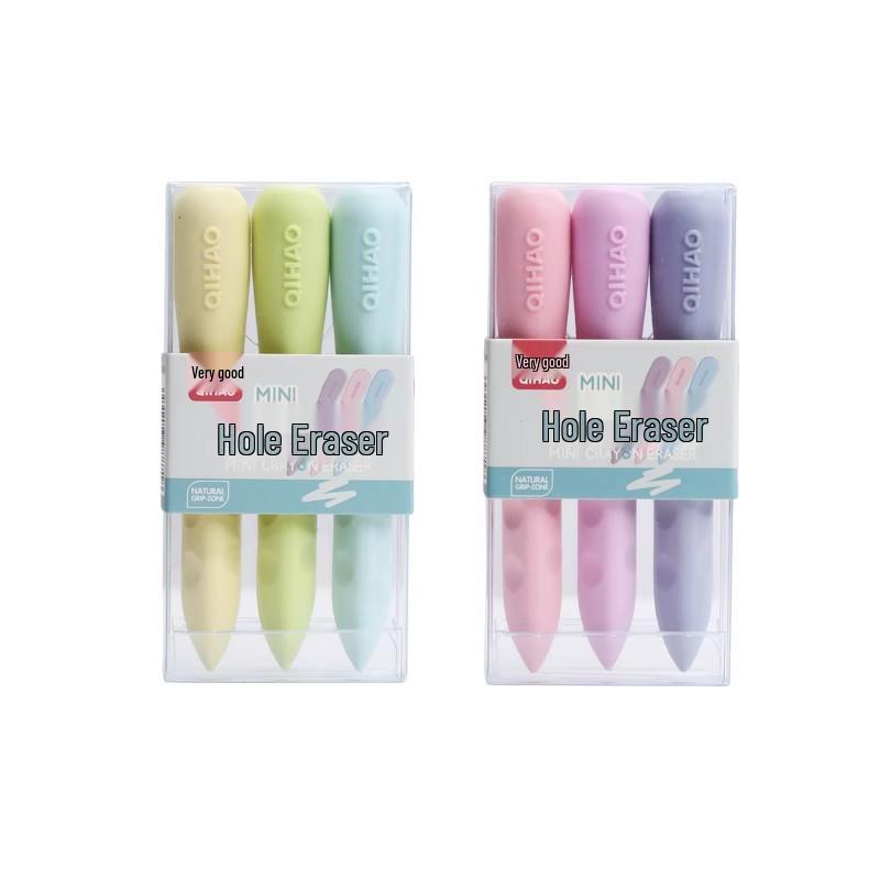 

Qihao Pencil Eraser for Students – Clean Erasing, Pen-Shaped