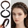 Synthetische Damen Haarreifen Bohemian Elastisch Rutschfest Haarbänder Perücken Twist Geflochtenes Stirnband Party
