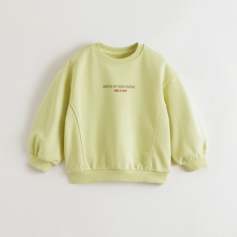 Mark Jenny Boys' Sports Loose Soft Sweatshirt Kidsren's Casual Pullover 2026 Spring New Product 551156