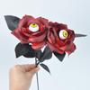 10Pcs Funny Halloween Eyeball Rose Simulation Scary Eyeball Fake Flower Party Decor Artificial Rose Flower Pography Props