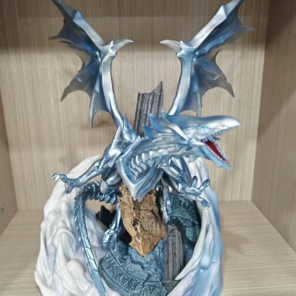 Blue-Eyes White Dragon 28cm/11.02nch Yu-Gi-Oh! MX  can be collected Ultimate Dragon PVC Wild Battle GK Ornament Model Toys Gifts