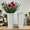 Living Room Corner Ornament 15.8 Inch Metal Flower Buckets, Rustic Vases, Floral Containers, Hydroponic Commercial Window Landscaping Plant